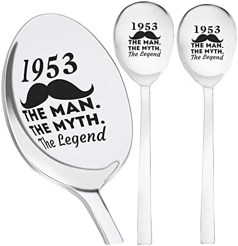 Men Man Legend Myth מאז 1953 68 69 יום הולדת 68 יום הולדת 8 אינץ 'חרוט כף | חבילה של 3 קרח קפה